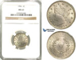 R519, United States, Liberty Nickel (5C.) 1904, NGC MS63
