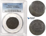 R823, United States, Draped Bust Cent 1802, Philadelphia, PCGS XF Det.