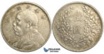 S56, China "Fat man" Dollar 1914, Silver, Toned and nice!