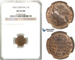S95, Great Britain (For use in Malta) Victoria, 1/3 (Third) Farthing 1878, NGC MS65RB (Pop 1/2, No finer!)