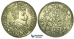 T208, Poland, Sigismund III, 3 Groschen (Trojak) 1594 I/F, Olkusz, Silver (2.32g) High Grade!