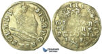 T210, Poland, Sigismund III, 3 Groschen (Trojak) 1595 I/F, Lublin, Silver (2.33g) Iger L.95.6a (R)