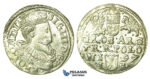 T213, Poland, Sigismund III, 3 Groschen (Trojak) 1597 I/F, Olkusz, Silver (2.27g) Top Grade!