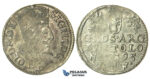 T43, Poland, Sigismund III, 3 Groschen (Trojak) 1595 I/F, Olkusz, Silver (2.22g)