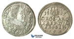 T65, Poland, Duchy of Cieszyn (Silesia) Adam Waclav, 3 Groschen (Trojak) 1597, Silver (2.25g)