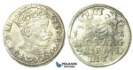 T80, Poland (for Lithuania) Stefan Bathory, 3 Groschen (Trojak) 1582, Vilnius, Silver (2.37g)