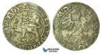 Y119, Poland (for Lithuania) Sigismund II Augustus, 1/2 Groschen 1565-SA, Vilnius, Silver (1.14g)