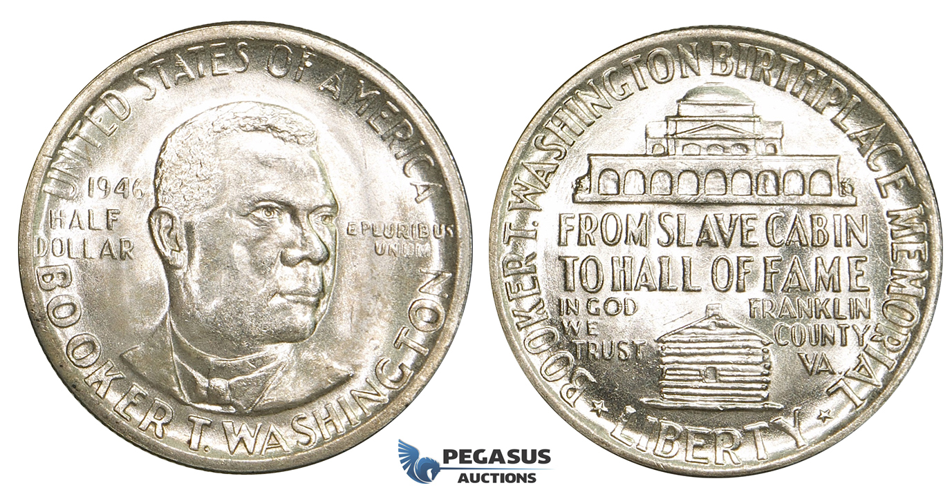 ZE01, United States, Commemorative Half Dollar (50C) 1946, Philadelphia, Silver, Brilliant UNC