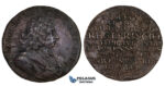 ZK76, Sweden, Karl XI, Bronze Token Medal 1672 (Ø25mm, 5.94g)