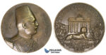 ZM271, Egypt, Bronze Medal 1929 (Ø72mm, 157.3g) by Vernier, Visit to Germany, Sphinx