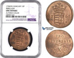 ZM587, Hungary, Rebellion, X Poltura 1706 CM, Kosice, NGC UNC Det.
