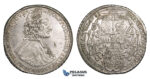 ZM715, Austria, Bohemia, Olmütz, Wolfgang v.-Schrattenbach, Taler 1733, Silver (28.60g) flaw in field, cleaned but lustrous AU