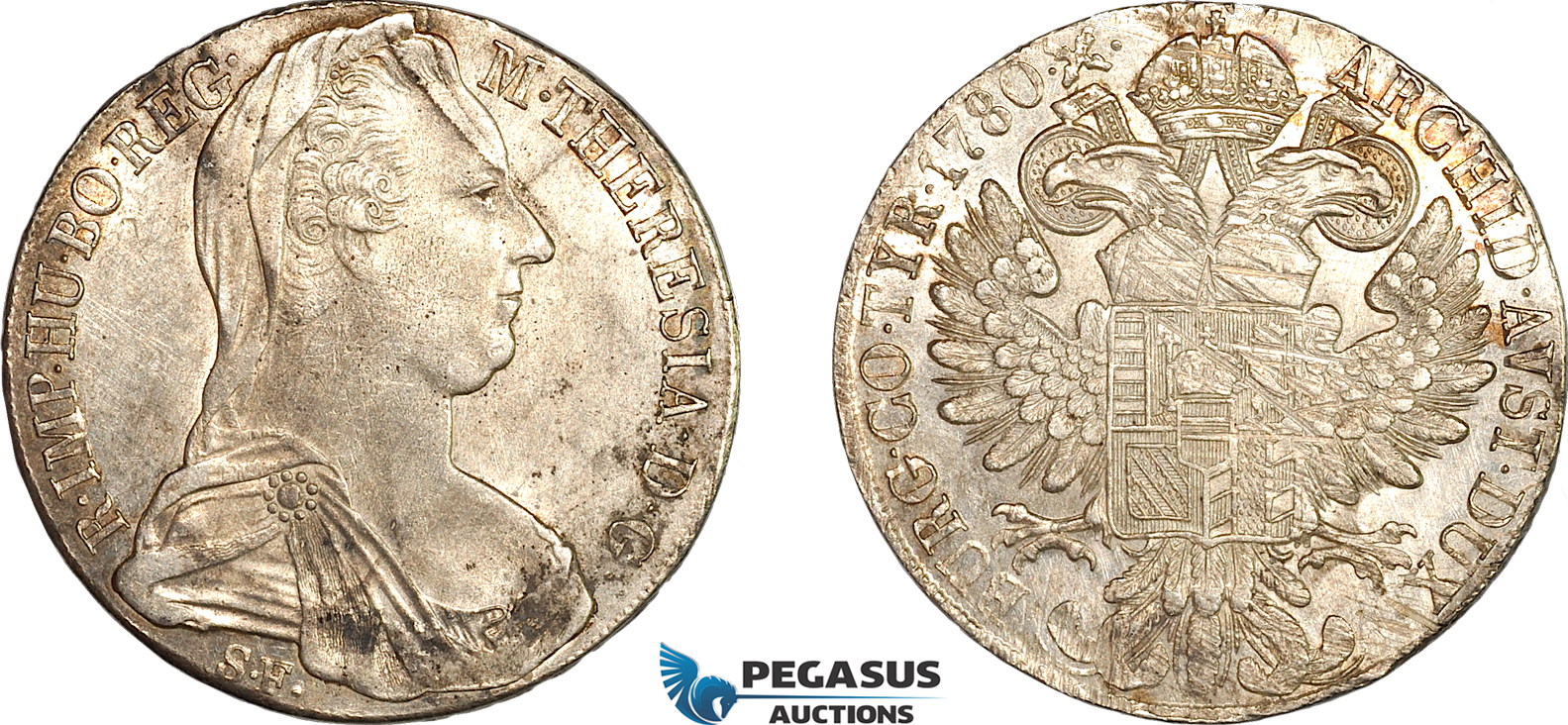 AL726, Austria, Maria Theresia, Taler 1780 SF, Venice Mint, Silver (28.02g) AU