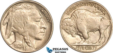 AL732, United States, Buffalo Nickel (5C) 1925, Philadelphia Mint, AU-UNC
