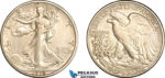 AL734, United States, Walking Liberty Half Dollar (50C) 1918 S, San Francisco Mint, Silver, Lightly cleaned, XF-AU