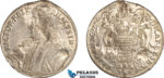 AL745, Croatia, Ragusa, Dubrovnik City, Taler 1746, Silver (26.8g) Scratched, damaged, AU, Rare!