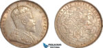 AL752, Straits Settlements, Edward VII, 1 Dollar 1907, London Mint, Silver, Lightly cleaned, AU-UNC