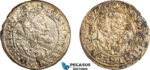 AL754, Poland, Danzig, Sigismund III, Ort (1/4 Taler) 1614, Danzig Mint, Silver, Fire damage? VF-XF