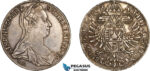 AL755, Austria, Maria Theresia, Taler 1780 SF, Gunzburg Mint, Silver (28.07g) Cleaned, XF