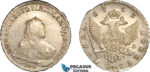 AL765, Russia, Elisabeth I, Rouble 1753 СПБ ЯI, St. Petersburg Mint, Silver (25.08g), Light scratches, XF-AU