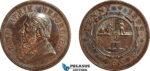 AL788, South Africa (ZAR) 1 Penny 1892, Berlin Mint, Lightly cleaned, AU-UNC