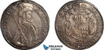 AL791, Transylvania, Georg Rakoczi II, Taler 1649 NB, Nagybanya (Baia Mare) Mint, Silver (28.77g) Dav. 4743, Repaired, Toned, VF-XF, Rare!