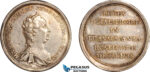 AL794, Transylvania, Maria Theresia, Silver Medal 1747 (6.60g) Improvement of the coinage system in Transylvania, XF-AU