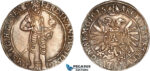 AL797, Austria, Bohemia, Ferdinand II, 1/2 Taler 1626, Kuttenberg Mint, Silver (14.31g), by Sebastian Hölzl, MzA 123, type 801, no records of past sale for this variant! Old cabinet toning, AU, Extremely Rare!