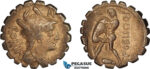 AL803, Roman Republic, C. Poblicius, AR Denarius Serratus (3.65g) 80 BC, Rome Mint, Crawford 380/1, XF