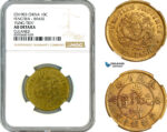 AL818, China, Fengtien, 10 Cash 1903, Brass, NGC AU Details
