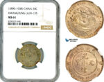 AL826, China, Kwangtung, 20 Cents ND (1890-1908), Silver, L&M-135, NGC MS61