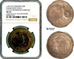 AL880, Germany, Franconian Circle, 60 Kreuzer, ND (1693-95), Countermark on Henneberg-Ilmenau, AU Standard, Silver, NGC AU50