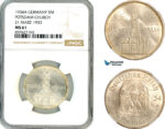 AL901, Germany, Third Reich, 5 Reichsmark 1934 A, Berlin Mint, Silver, "Potsdam Church", NGC MS61