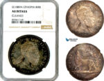 AL955, Ethiopia, Menelik II, 1 Birr EE1889 (1897) A, Paris Mint, Silver, NGC AU Details