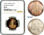 AM036, Germany, Third Reich, 5 Reichsmark 1935 A, Berlin Mint, Silver, Potsdam Church, NGC MS62