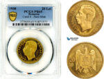 AM131, Romania, Carol II, 20 Lei 1930, Paris Mint, PCGS PR65, Rare!