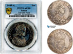 AM334, France, Louis XIV, Ecu 1645 A, Paris Mint, Silver, PCGS AU50